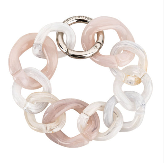 Acryl-Armband Bologna, Poudre / Gold